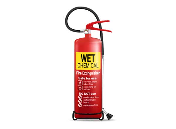 Wet chemical fire extinguisher