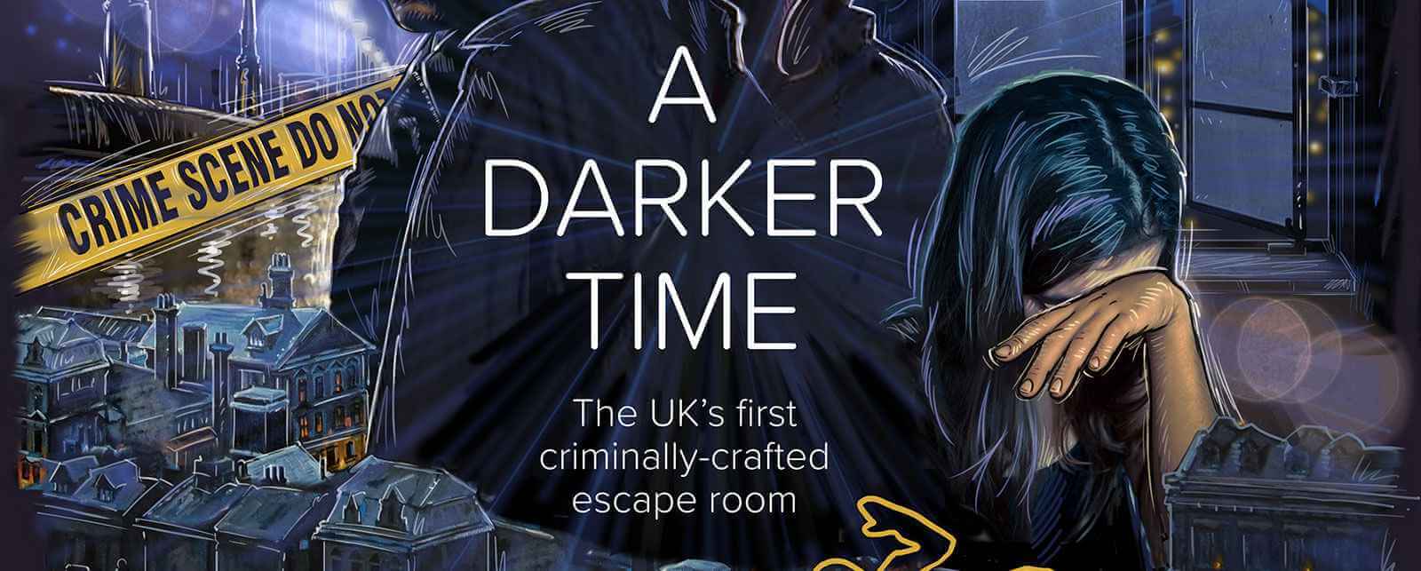 A Darker Time escape room banner