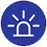 Blue alarm icon