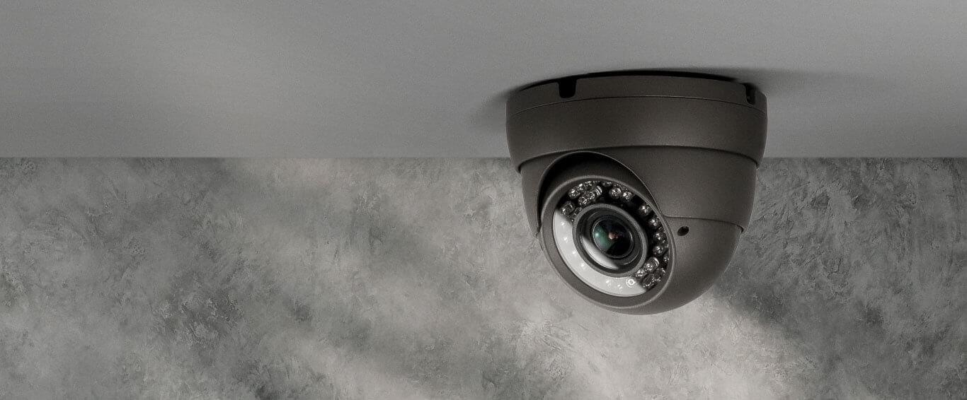 Ceiling-mounted security camera and light