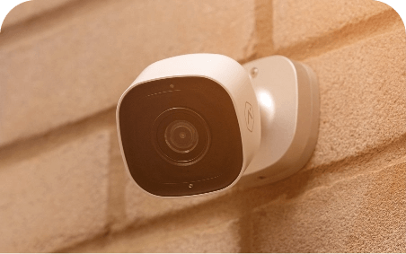 Wall-mounted security camera