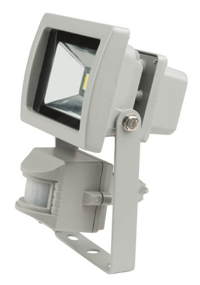 White security light and sensor