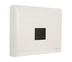 White wall-mounted security device
