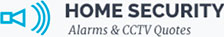 Home security alarms and CCTV quotes logo