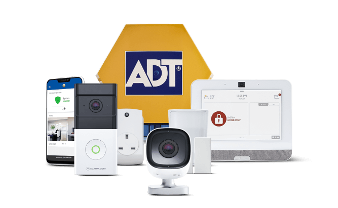 Collection of ADT security devices and technology
