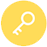 Yellow key icon